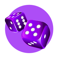 Purple Dice Small
